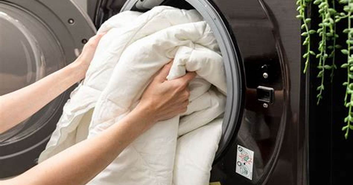 Washing Down Comforter