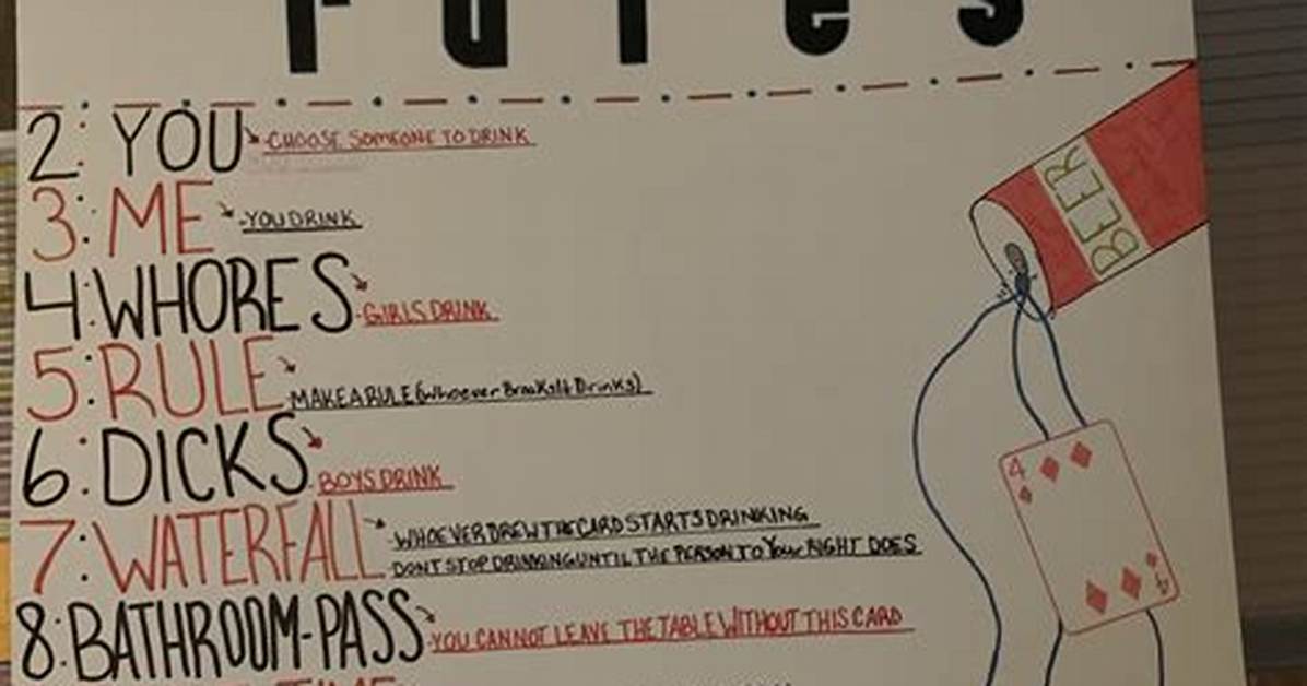 Waterfall Drinking Game Rules