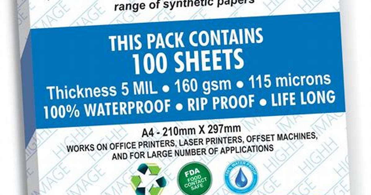 Waterproof Paper