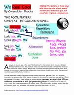 We Real Cool Analysis