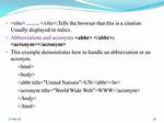Web Browser Entry: Abbr.