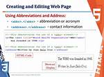 Web Destination: Abbr.