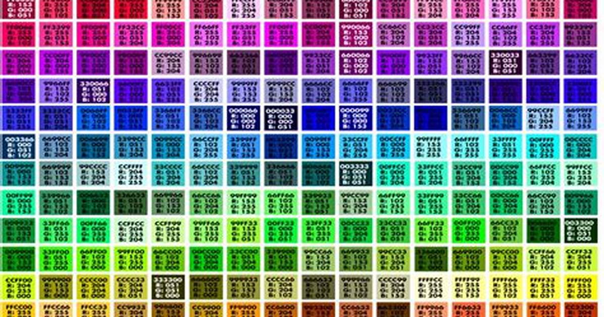 Web Safe Colors