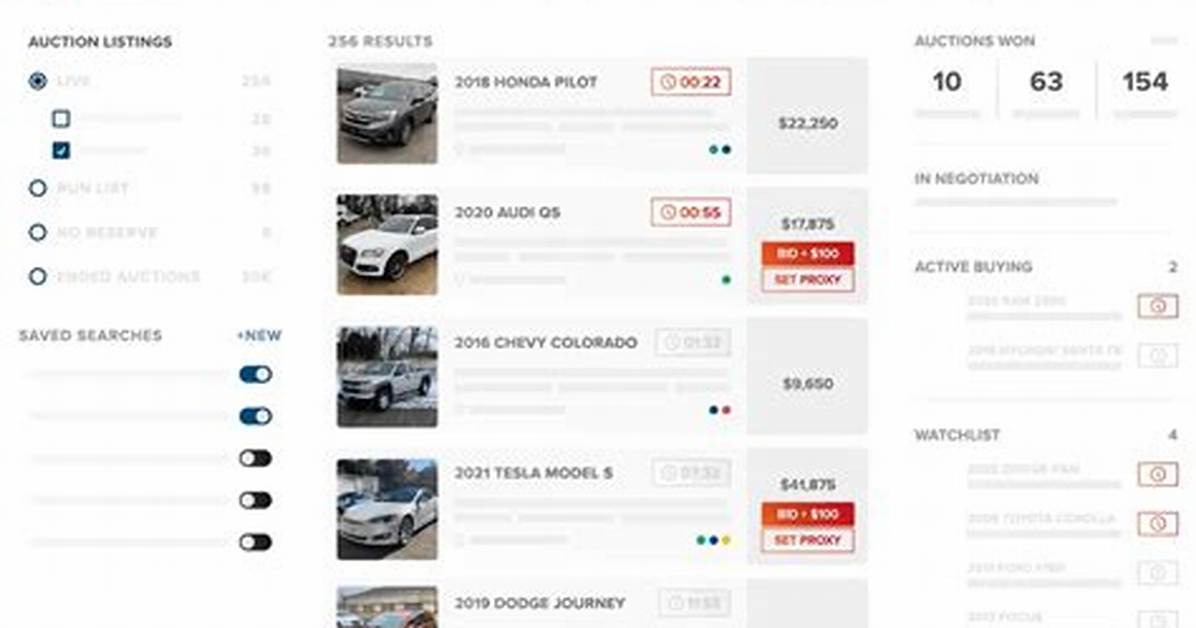 Website Featuring Auctions