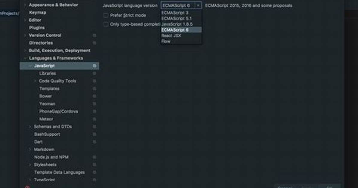Webstorm Error: Expression Statement Is Not Assignment or Call
