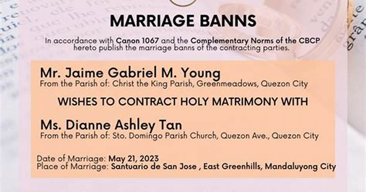 Wedding Banns