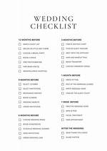 Wedding Checklist
