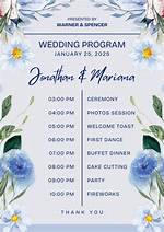 Wedding Program Template