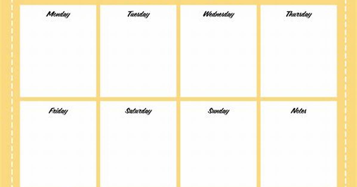Weekly Calendar