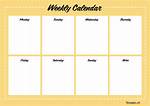 Weekly Calendar