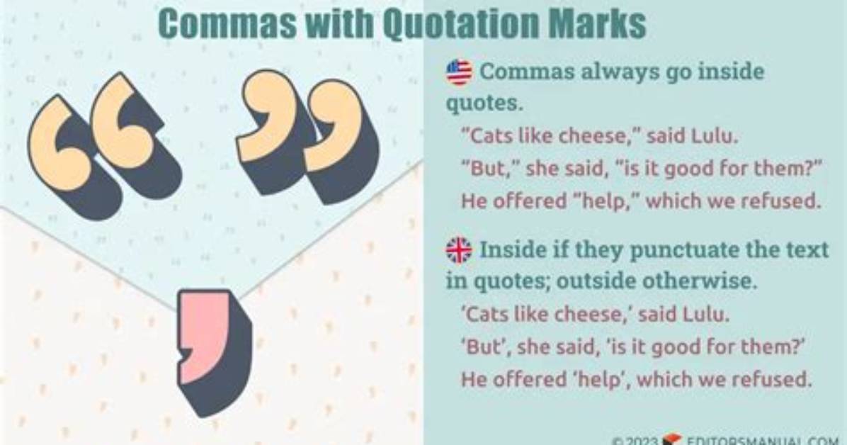 Were Do Commas Go?