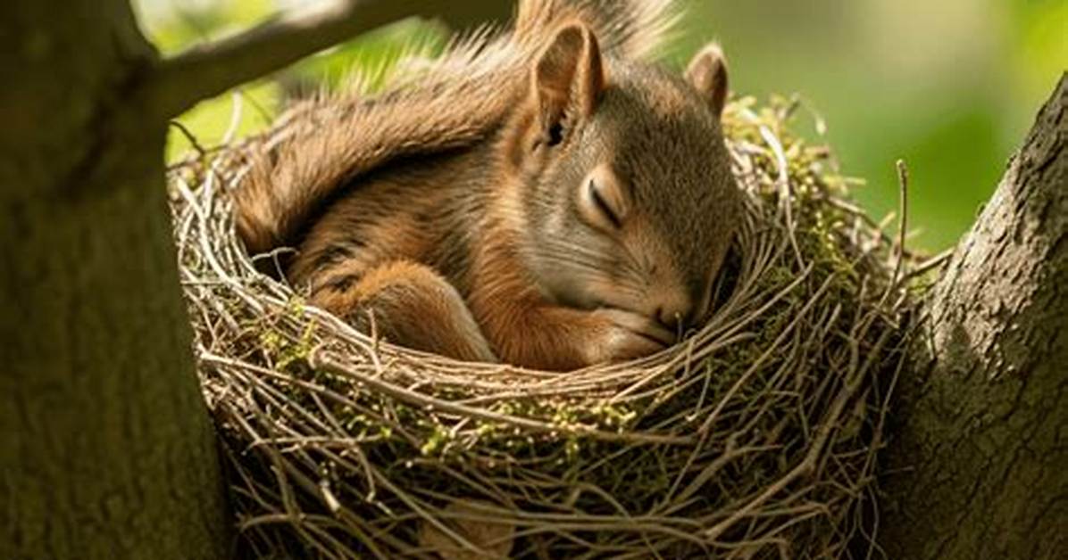 Were Do Squirrels Sleep?
