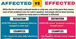 Were Effected or Affected?