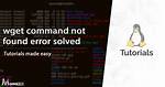 Wget Command Not Found on Linux Server