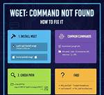 Wget -O Command Not Found