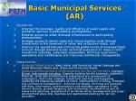 What Are Basic Municipal Services?