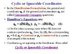 What Are Ignorable Coordinates?