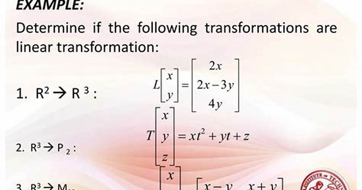 What Are Linear Transformations?