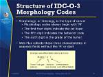 What Are Morphology Codes
