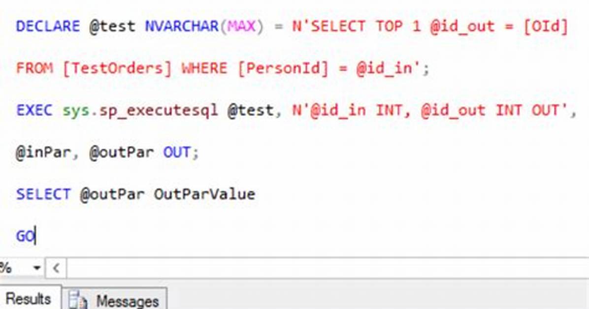 What Are Parameters in Sql