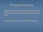 What Are Perceptual Problems? | Contextresponse. Com
