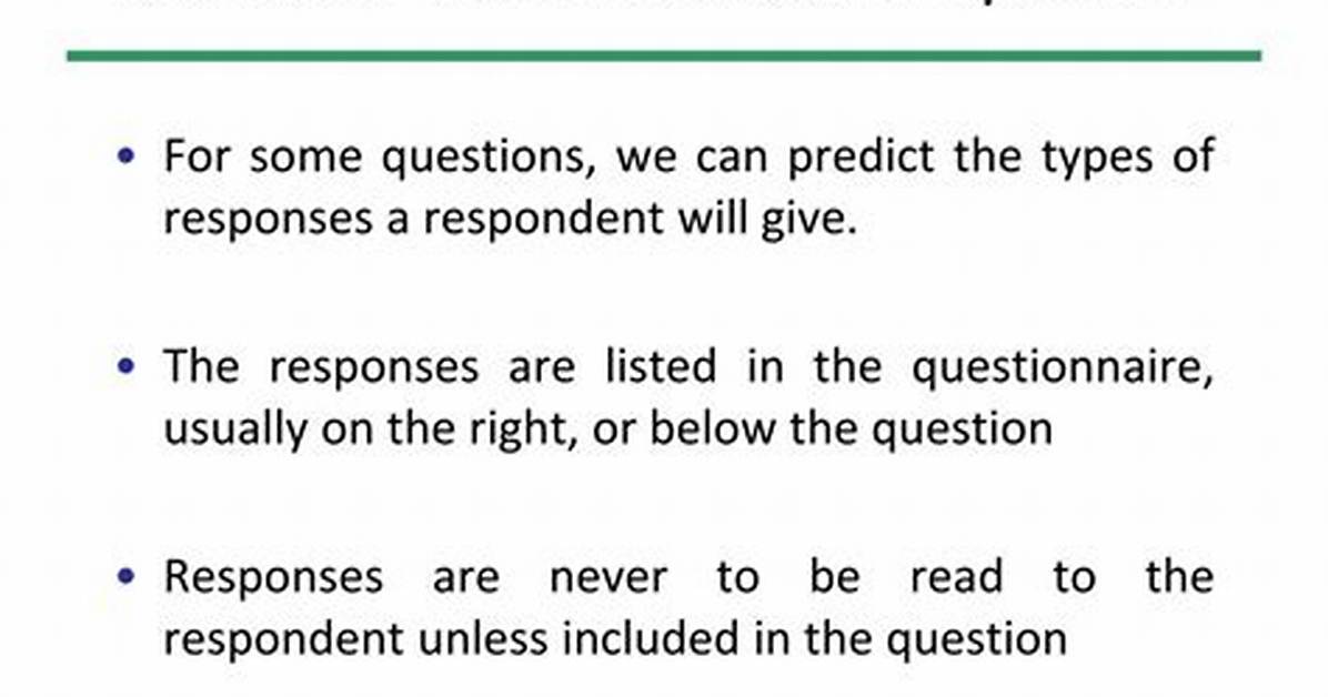 What Are Precoded Questions?
