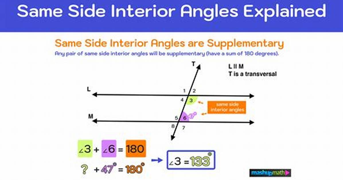 What Are Same Side Interior Angles
