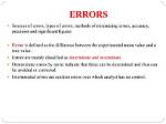 What Are Significant Errors