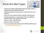 What Are the Wait Types in Sql Server
