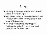 What Can an Object[] Array Hold?