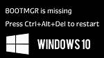 What Causes Bootmgr Missing Windows 10?