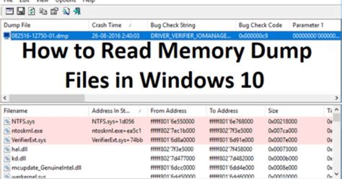 What Causes Memory Dump Windows 7?