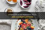What Classifies a Salad