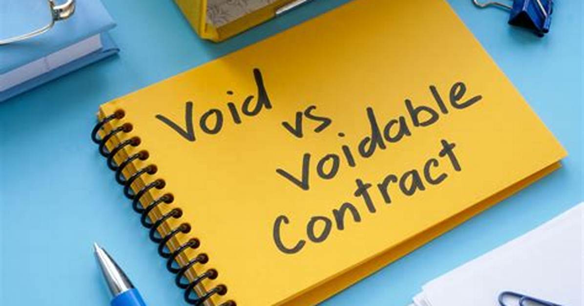 What Contracts Are Voidable?