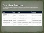 What Data Type Would a Date Be?