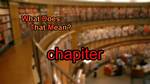 What Do Chapiter Mean?