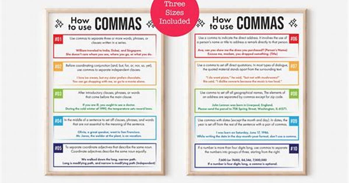 What Do Commas Do?