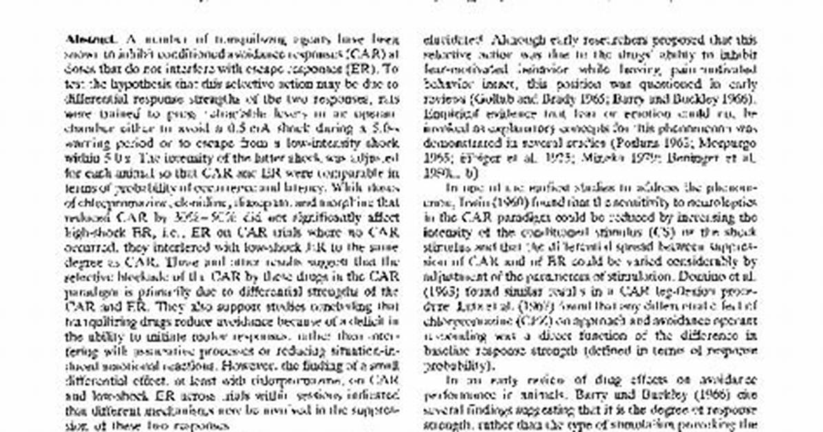 What Do Tranquilizing Mean?