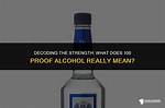 What Does 100 Proof Mean