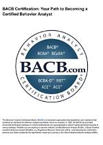 What Does a Bacb Do