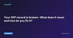 What Does a Broken Record Do