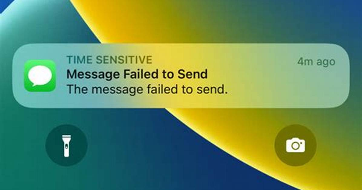 What Does a Message Send Failure Mean