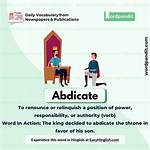 What Does Abdicate Mean