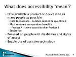 What Does Accessibility Mean?