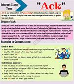 What Does Ack Mean