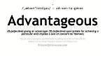 What Does Advantageous Mean