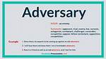 What Does Adversary Mean