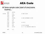 What Does Aea Code L Mean