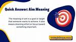 What Does Aim Mean