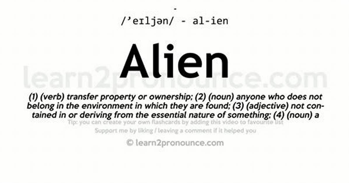 What Does Alien Mean